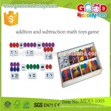 Juguetes preescolares pequeños de madera Juguetes premiados de matemáticas educativas y juegos de aprendizaje para niños MDD-1005